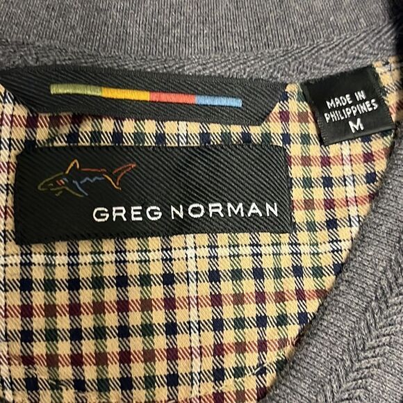 Greg Norman Heather Gray Sleeveless Golf V-Neck Vest- Medium - Picture 12 of 13